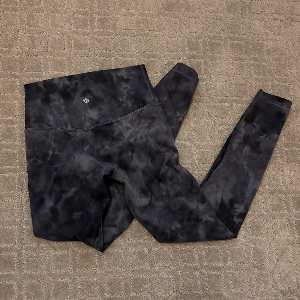 Lululemon Black Tie-Dye Leggings